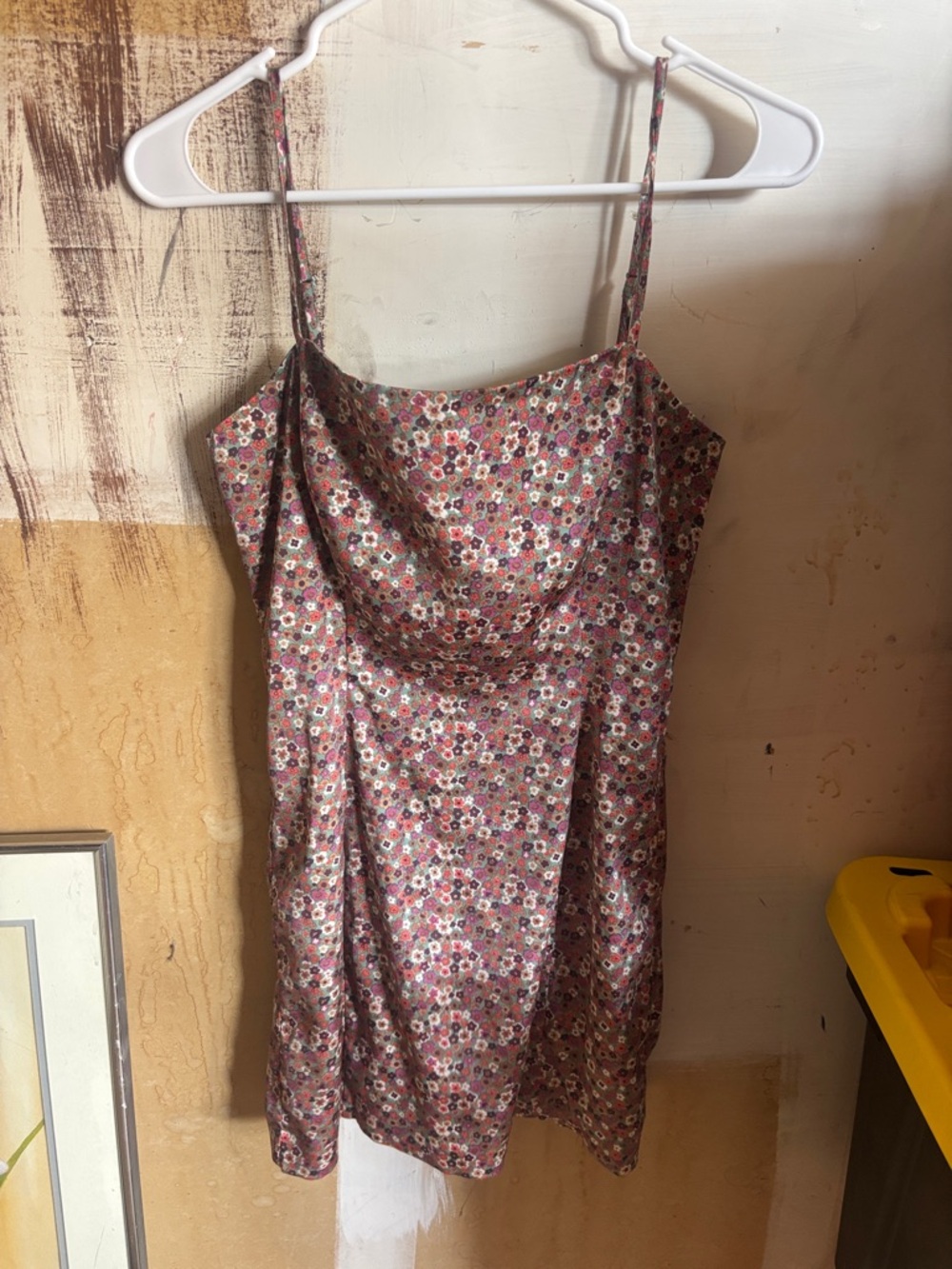 Sunday Best Mauve Pink Floral Cowl Slip Dress